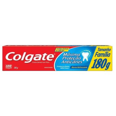 Imagem de Creme Dental Colgate Máxima Proteção Anticáries 180G Promo Tamanho Família 180G
