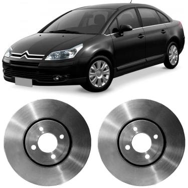 Imagem de Par Disco Freio Citroen C4 2007 a 2016 Dianteiro Ventilado