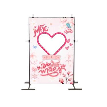 Imagem de Painel Festa Retangular Interativo Dia Das Mães 1,5x2,25m - Fantasia B