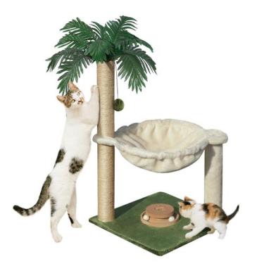 Imagem de Cat Scratching Post Fantasreen 76 cm com rede e brinquedo de trackball