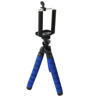 Imagem de Tripe Selfie Flexi Pod Azul Para Câmera e Celular. - Inova