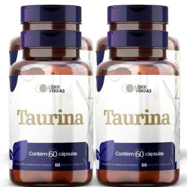 Imagem de Taurina - 1g com 60 cápulas - 4 potes