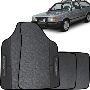 Imagem de Lindo jogo tapete 4 peças carro automotivo  na cor preto volkswagen pa