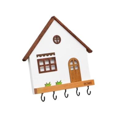 Imagem de Generic Chappeleiro de madeira Chapéu de chapéu 5 ganchos Quarto do corredor O escritório interno da casa decorativa Decorativa Nórdica Gancho de, Preto