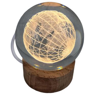 Imagem de Luminária Decorativa De Led De Mesa Planeta Terra 60Mm