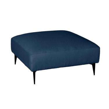 Imagem de Puff Ubbe Linho Azul Marinho 85cm - Keva