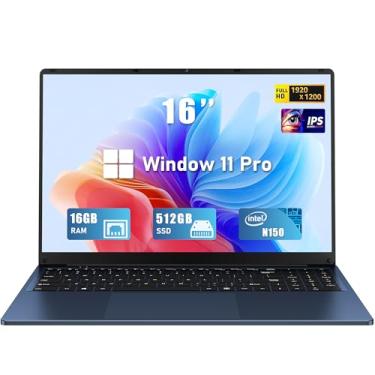 Imagem de FUNYET Laptop Computer, Gaming Laptops 2025, 16 Inch Lap Top PC Win 11 Pro, 16GB RAM 512GB SSD, N150 Processor(up to 3.6GHz), Backlit Keyboard, FHD 1920 * 1200, Fingerprint Unlock