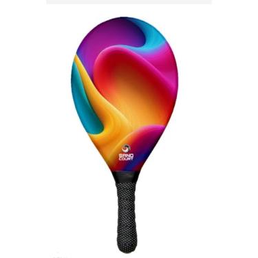 Imagem de Raquete de Frescobol Profissional Fibra Sand Court - Colors (338-345g)