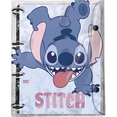 Imagem de Fichário Universitário Pvc Argolado Stitch - 192 Folhas - Dac