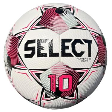 Imagem de SELECT Bola de futebol Numero 10, branco/rosa/Cure V25, tamanho 5