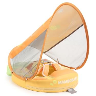 Imagem de Boia Mambobaby Boia Adicionar cauda mais nova boia de natação para bebê com dossel piscina sólida treinamento de natação treinamento de natação deitado ar livre de água flutuadores de água não
