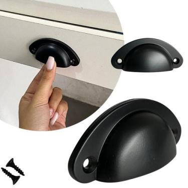 Imagem de 1 Puxador de Gaveta Concha Colonial, Premium, Alta Qualidade - Compras