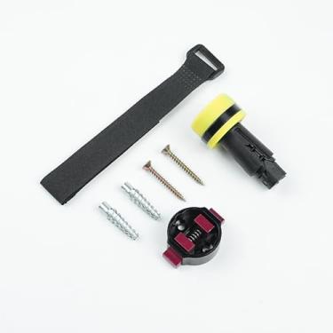 Imagem de NELboNs Suporte de parede para bicicleta, suporte para guidão de liga metálica, suporte para mountain bike/bicicletas de estrada na garagem (amarelo, bicicleta de montanha)