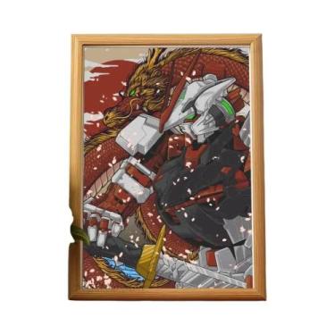 Imagem de Kawaii Japonês Estilo Showa Gundam Poster Adesivos Hd Arte Murais De P