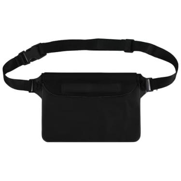 Imagem de Pochete impermeável com proteção tripla com zíper – Bolsa de telefone impermeável com alça de cintura, para esportes aquáticos ao ar livre, passeios de barco, caminhadas, caiaque, pesca, praia