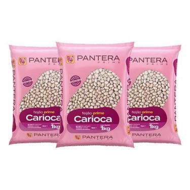 Imagem de Kit 3 Feijão Carioca Pantera Prime Sem Glúten 3 Kg