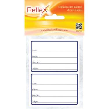 Imagem de Etiqueta Escolar Tarja Azul 50x80cm. - Reflex