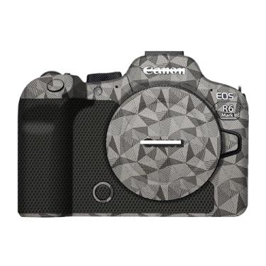 Imagem de Mebont Adesivo de capa de câmera antiarranhões para Canon EOS R6 Mark II película protetora do corpo da câmera sem espelho antidesgaste decoração protetora da pele #Triângulo dourado