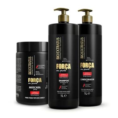 Imagem de Kit Bio Extratus Força com Pimenta (1L/Kg) Shampoo, Condicionador e Máscara