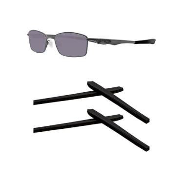 Imagem de Kygear 2 pares de alças de substituição de silicone preto, mangas de braço de borracha de silicone para Oakley Wingspan OX5040/Wingspan OX5052, protetores de braço de óculos antiderrapantes