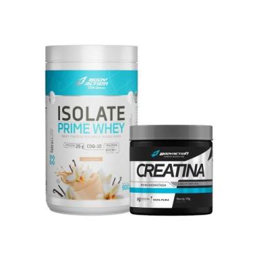 Imagem de Kit Isolate Prime Whey Isolado e Hidrolisado 900g + Creatina 150g Mono