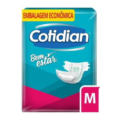 Imagem de Fralda Geriátrica Bem Estar Cotidian Adulto M 20 Unidades