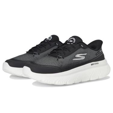 Imagem de Skechers Tênis feminino Go Walk Max Amortecimento Hyper Burst Nikita Hands Free Slip-ins, Preto/branco, 37