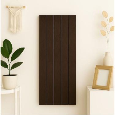 Imagem de Placa Decorativa Ripado em MDF 45x11cm Cor: Preto / Quantidade: 10 UNIDADES