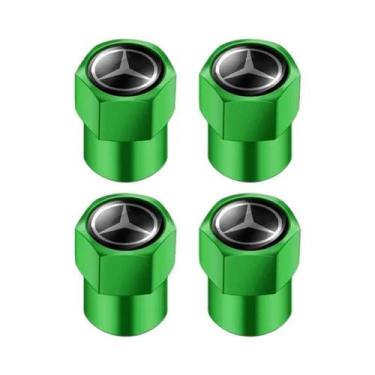 Imagem de Mercedes Benz AMG Tampa Da Haste Do Pneu Do Carro 4 Unidades Em Liga D