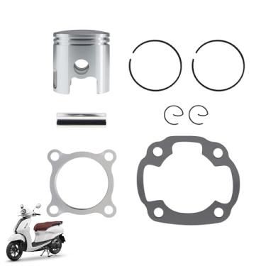 Imagem de New Olym Anéis de pistão 70cc 47 mm 12 mm rolamento de pino adequado para Jog 2-Stroke Scooter ATV Moped Big Bore Motor 2 tempos