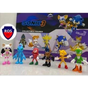 Imagem de Kit Bonecos Sonic Três Novo Brinquedo Top Ideal Para Presente - Sobera