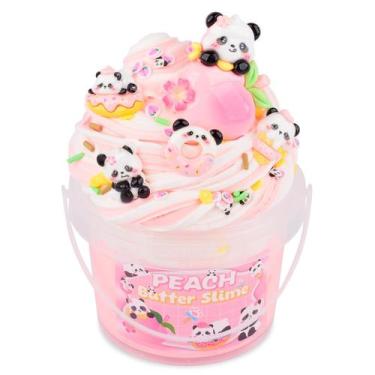 Imagem de Kit Slime MermaidSlime Manteiga de pêssego rosa com suplementos de pan