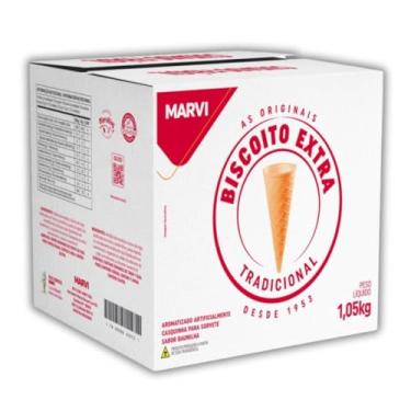 Imagem de Casquinha Biscoito Extra Sorvete Ou Cone C/300 Unidades