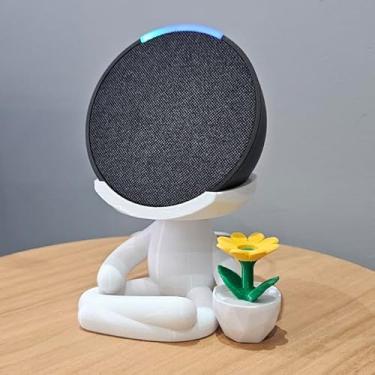 Imagem de Suporte Alexa Echo POP. Tema Robert Flores entre outros - Presente, decoração criativa, música, som, stand de mesa Amazon