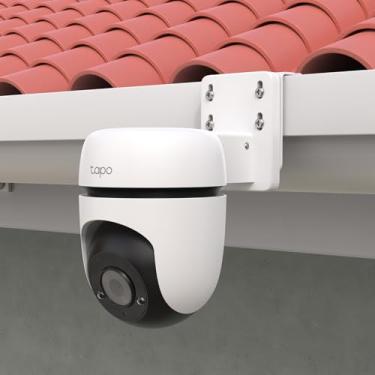 Imagem de HOLACA Suporte de calha compatível com câmera de segurança TP-Link Tapo Outdoor Pan/Tilt Wi-Fi (C530WS C520WS/C510W/C500/C501GW/TC40/TC41/TC40GW/C51A/C52A)-Branco