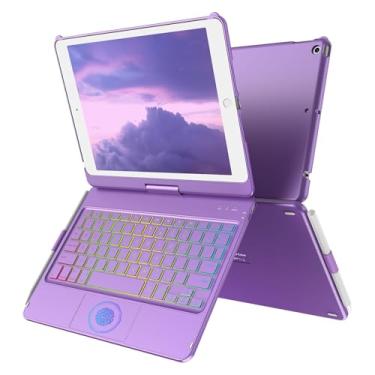 Imagem de CC Store Capa com Teclado Touchpad para iPad 10.2, Compatível com iPad 9ª/8ª/7ª Geração, Teclado iPad