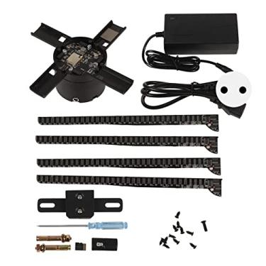 Imagem de Generic Ventilador de Holograma 3d, 968 LED HD 8GB Memory Card WiFi App Control 31,5 Polegadas 4 Folhas de Publicidade Holográfica para Negócios para Loja (Plugue da UE)