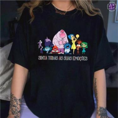 Imagem de Camiseta Divertidamente Emoções Tristeza Medo Alegria - Mina Store, Pr