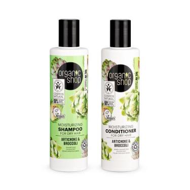 Imagem de Kit shampoo e Condicionador Cabelo Cacheado Organic Shop