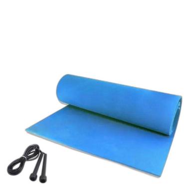 Imagem de Colchonete Academia Eva 1,80 X 0,50 Liso + Corda De Pular