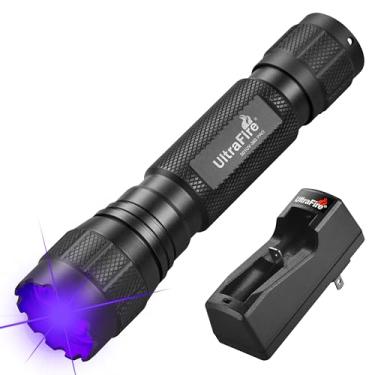 Imagem de ULTRAFIRE Lanterna Uv 365Nm, Luz Negra Monomodo De 10W, Potente Led Para Detecção Urina Animais Estimação, Resina Cura, Caça Pedras, Escorpiões 501Uv-365 Pro