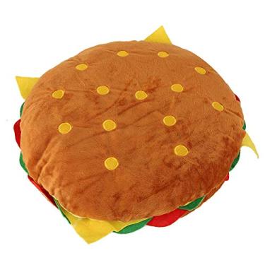 Imagem de KIMISS Sofá de Almofada de Hambúrguer de Simulação Travesseiro Lombar - Travesseiro Doméstico Super Macio para Decoração de Casa e Viagem