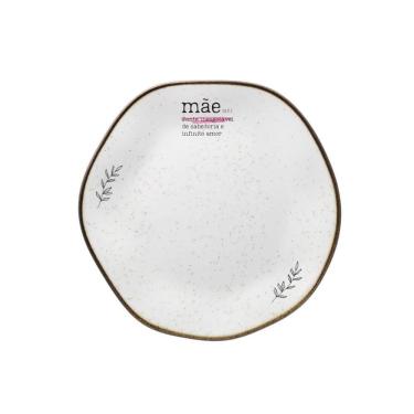 Imagem de Prato Sobremesa Em Porcelana Ryo Raízes 21,5cm Oxford - Exclusivo