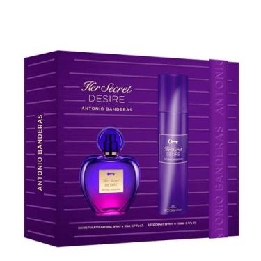 Imagem de Kit Banderas Her Secret Desire - Eau De Toilette 80ml + Desodorante 15