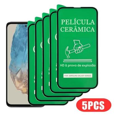 Imagem de 5 Películas Protetor de Tela Cerâmica Anti Risco e Impacto Para Samsung Galaxy M35 Nâo Quebra