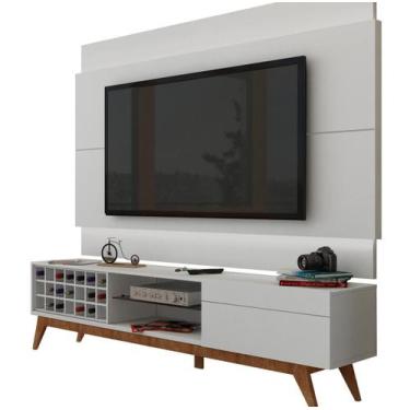 Imagem de Rack com Painel Para TV 60 Polegadas Branco Classic AD 2.2 com LED - I