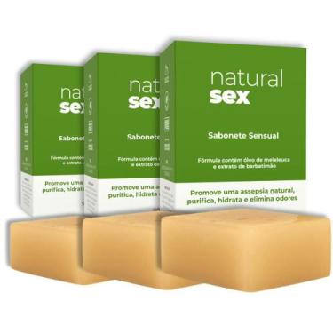 Imagem de Kit C/ 3 Sabonete Íntimo Em Barra Natural Sex - A SÓS