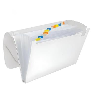 Imagem de Pasta com divisoria Pasta Sanfonada 12 Divisórias A4 330x235mm(CRISTAL)