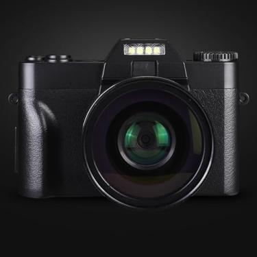 Imagem de Câmera Digital para Fotografia, Câmera de Vlogging WiFi 4K 48MP Com Foco Automático Com Zoom Digital 16X, Luz de Preenchimento LED, Tela Giratória de 3 ″, Saída HDMI,