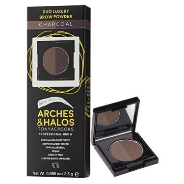 Imagem de Arches & Halos Duo Luxury Brow Powder - Two-for-One Versatile Compact Powder - Get Full, Defined Brows - Vegan and Cruelty Free Makeup - Charcoal - 2.5 g